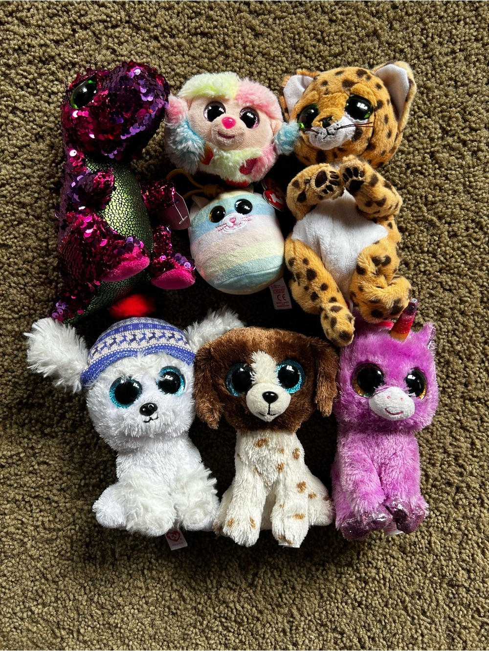 Assorted Plush Beanie Boos Toy Bundle - Multicolor